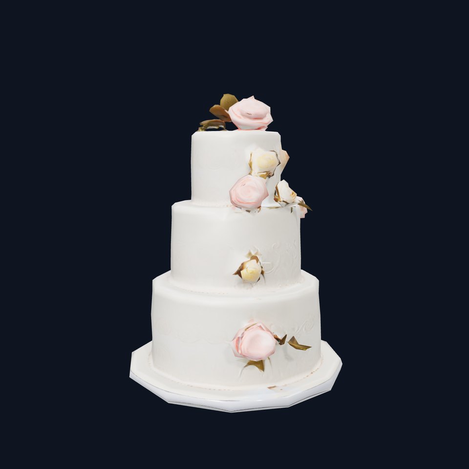 Elegant Wedding Cake model pack